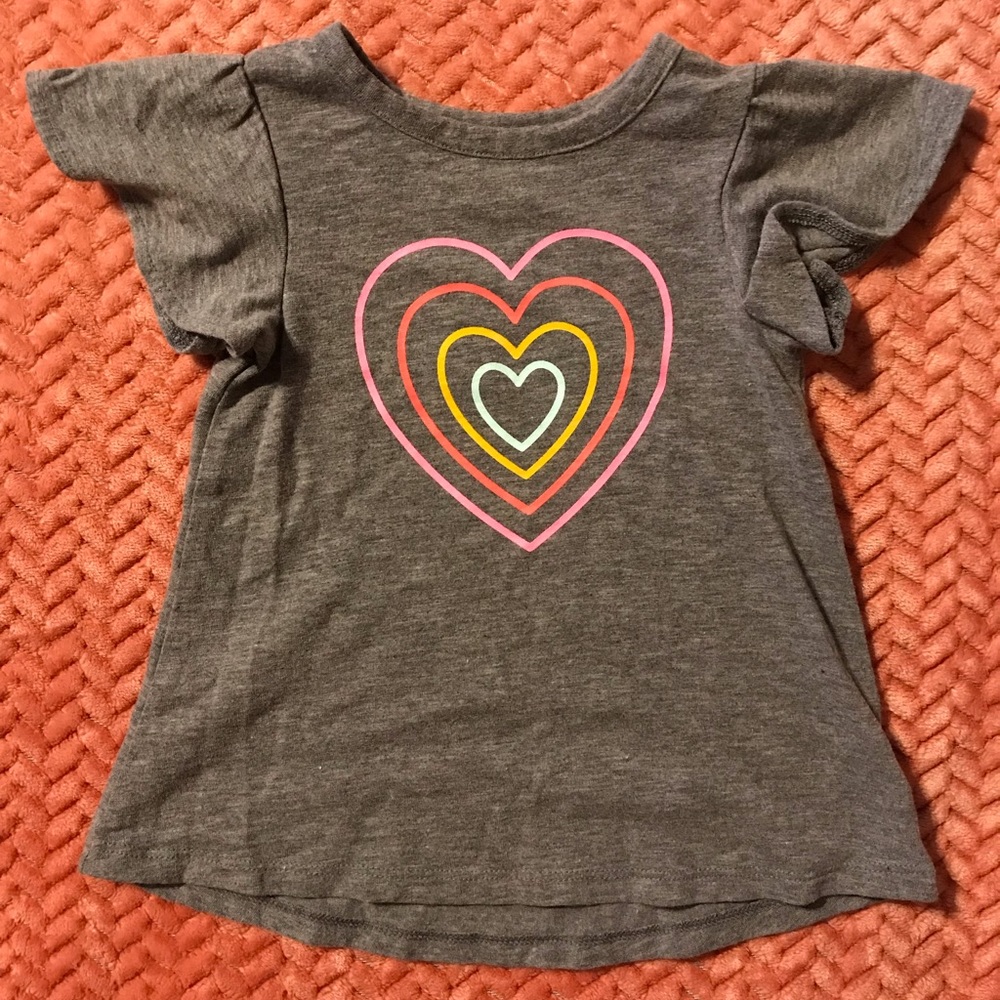 Cat&Jack gray heart T-shirt